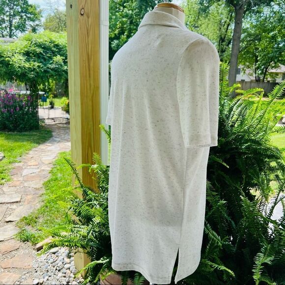 Vintage White &Gray Short Sleeve Wrap size 16P - Picture 4 of 8